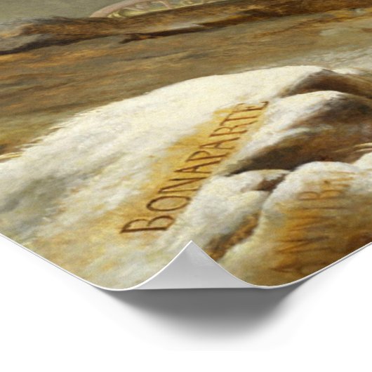 Napoleon überquert die Alpen Poster (Ecke)