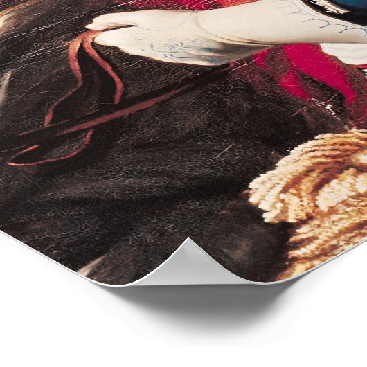 Napoleon überquert die Alpen Poster (Ecke)