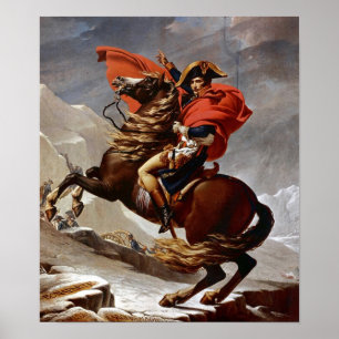 Napoleon überquert die Alpen Poster