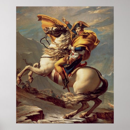 Napoleon überquert die Alpen Poster (Vorne)