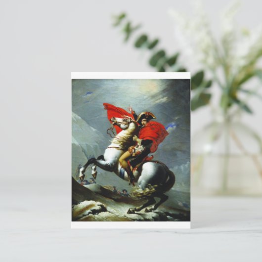 Napoleon überquert die Alpen Postkarte (Stehend Vorderseite)