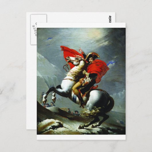 Napoleon überquert die Alpen Postkarte (Vorne/Hinten)