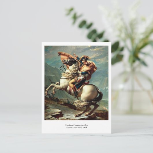 Napoleon überquert die Alpen Postkarte (Stehend Vorderseite)