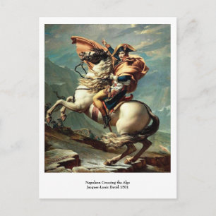 Napoleon überquert die Alpen Postkarte