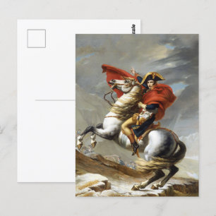 Napoleon überquert die Alpen Postkarte