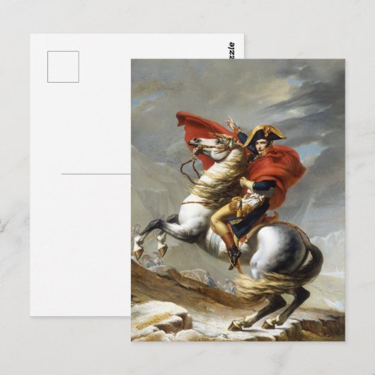 Napoleon überquert die Alpen Postkarte (Vorne/Hinten)