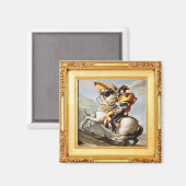 Napoleon überquert die Alpen von David - Magnet (Vorderseite/Rückseite)