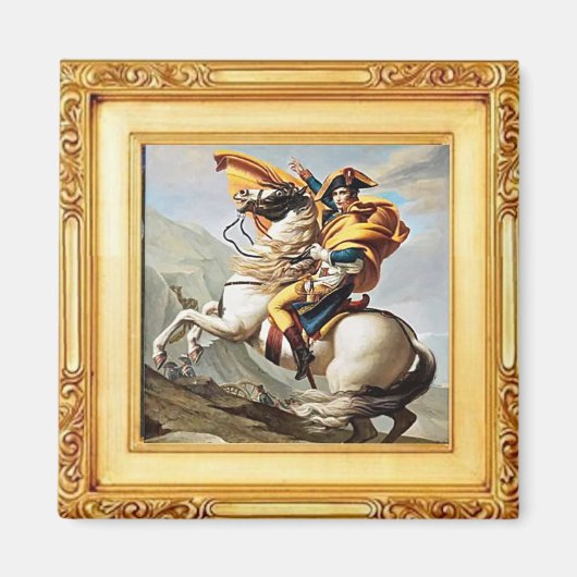 Napoleon überquert die Alpen von David - Magnet (Vorne)