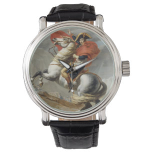 Napoleon überquert die Alpen von Jacques-Louis Da Armbanduhr