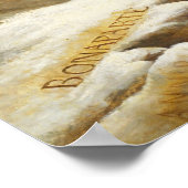 Napoleon überquert die Alpen von Jacques Louis Dav Poster (Ecke)