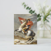 Napoleon überquert die Alpen von Jacques Louis Dav Postkarte (Stehend Vorderseite)