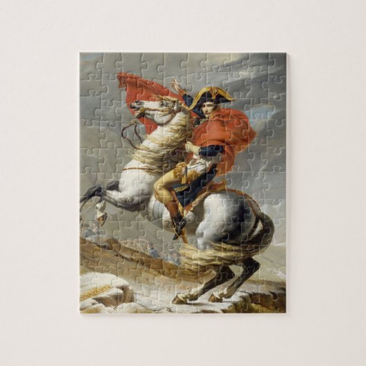 Napoleon überquert die Alpen von Jacques Louis Dav Puzzle (Vertikal)