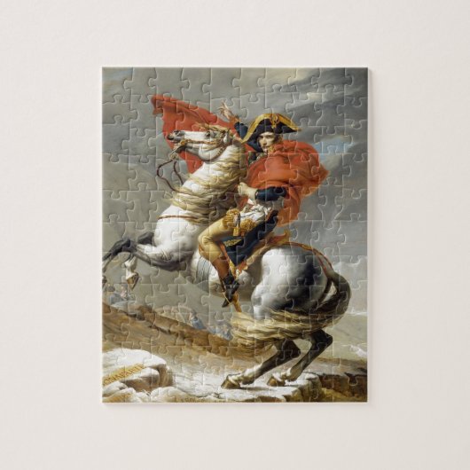Napoleon überquert die Alpen von Jacques Louis Dav Puzzle (Vertikal)