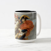 Napoleon überquert die Alpen von Jacques Louis Dav Zweifarbige Tasse (VorderseiteRechts)