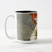 Napoleon überquert die Alpen von Jacques Louis Dav Zweifarbige Tasse (Links)