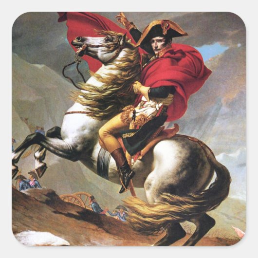 Napoleon überquert die Aufkleber der Alpen (Vorderseite)