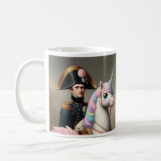 Napoleon und Kawaii Unicorn-Tasse Kaffeetasse (Links)