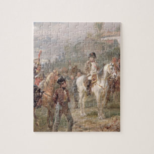 Napoleon und seine Truppen (Öl auf Platte) (Paar Puzzle