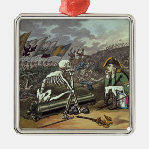 Napoleon und Skelett, 18. Ornament Aus Metall