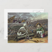 Napoleon und Skelett, 18. Postkarte (Vorne/Hinten)