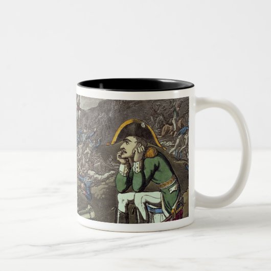 Napoleon und Skelett, 18. Zweifarbige Tasse (Rechts)