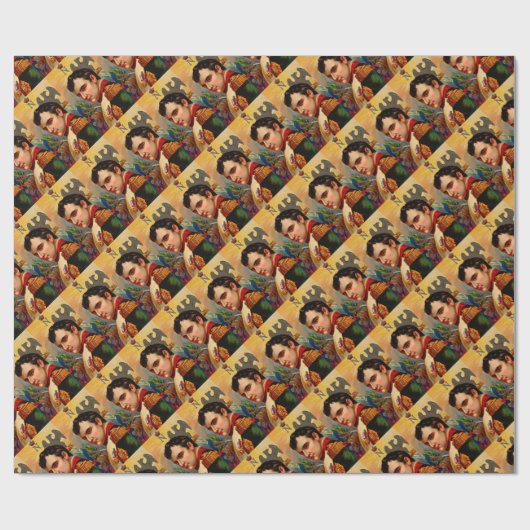 Napoleon Vintag Geschenkpapier (Flach)
