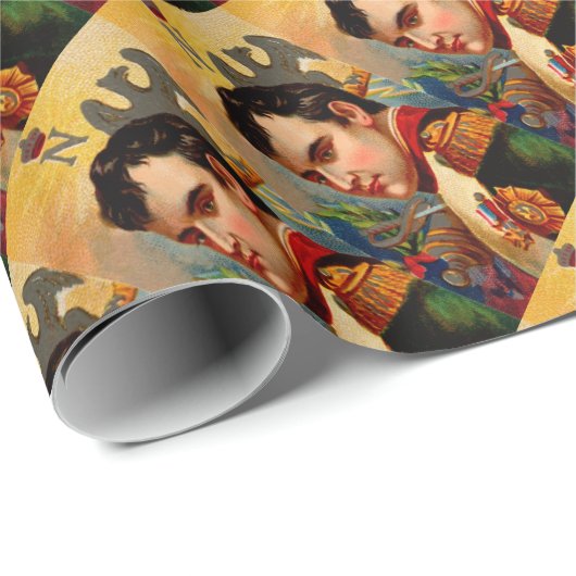 Napoleon Vintag Geschenkpapier (Rolleneckpunkt)