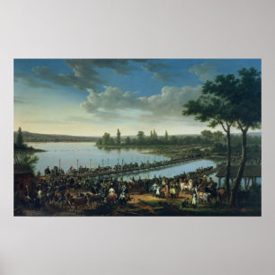 Napoleon vor dem Kampf von Wagram Poster