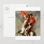 Napoleon & Zitat "Leader" Postkarte (Vorne/Hinten)