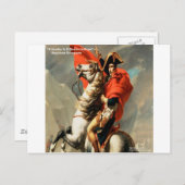 Napoleon & Zitat "Leader" Postkarte (Vorne/Hinten)