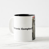 Napoleonischer Komplex? Zweifarbige Tasse (Vorderseite Links)