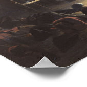 Napoleons Bivouac über die Nacht vor Wagram Poster (Ecke)