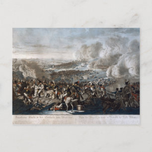 Napoleons Flucht aus der Schlacht von Waterloo Postkarte
