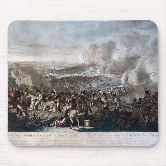 Napoleons Flug vom Kampf von Waterloo Mousepad (Vorne)