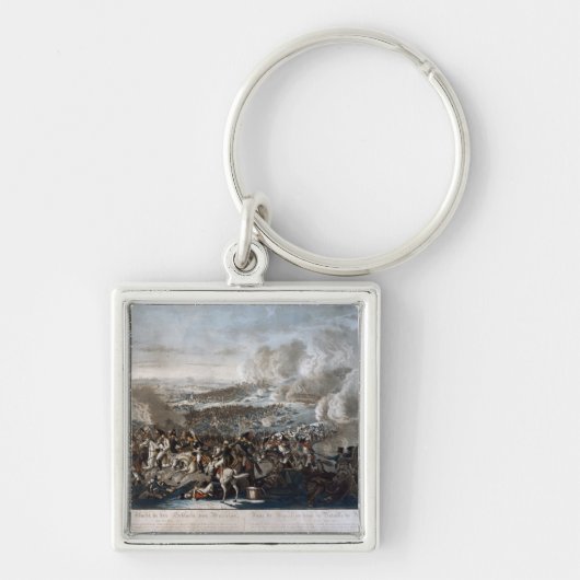 Napoleons Flug vom Kampf von Waterloo Schlüsselanhänger (Vorne)