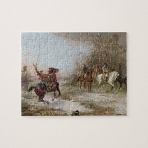 Napoleons Gefahr am Brienne-Le-Chateau, c.1891 (oi Puzzle