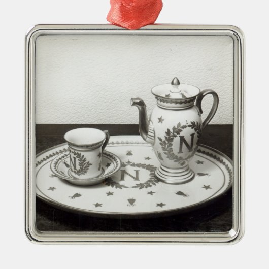 Napoleons Kaffee-Set Ornament Aus Metall (Vorne)