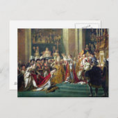 Napoleons Konsecration und Josephine Postkarte (Vorne/Hinten)