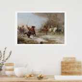 Napoleon's Peril at Brienne-le-Chateau, c.1891 (oi Poster (Küche)