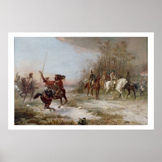 Napoleon's Peril at Brienne-le-Chateau, c.1891 (oi Poster (Vorne)