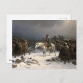 Napoleons Rückzug aus Moskau Postkarte (Vorne/Hinten)