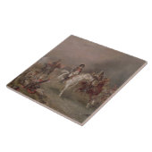Napoleons Rückzug (Öl auf Leinwand) Fliese (Seite)
