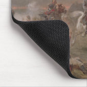 Napoleons Rückzug (Öl auf Leinwand) Mousepad (Ecke)