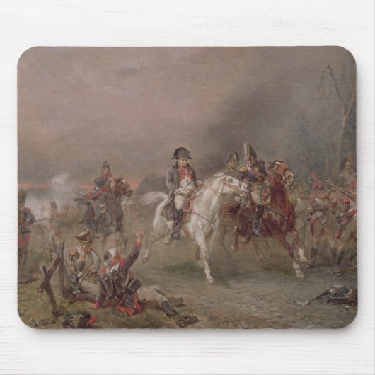 Napoleons Rückzug (Öl auf Leinwand) Mousepad (Vorne)