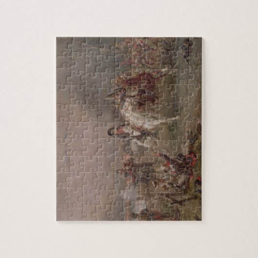 Napoleons Rückzug (Öl auf Leinwand) Puzzle (Vertikal)