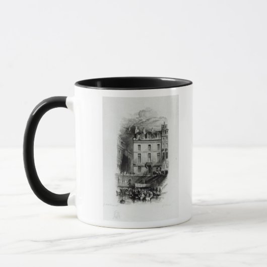 Napoleons Unterkünfte auf dem Quai Conti, 1834-36 Tasse (Links)