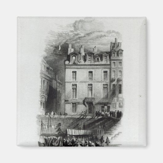 Napoleons Unterkünfte auf der Quai Conti, 1834-36 Magnet (Vorne)