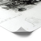 Napoleons Unterkünfte auf der Quai Conti, 1834-36 Poster (Ecke)