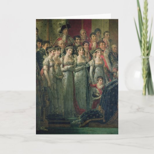 Napoleons Weihe und Josephines Karte (Vorderseite)