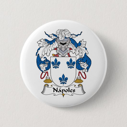 Napoles Familienwappen Button (Vorderseite)